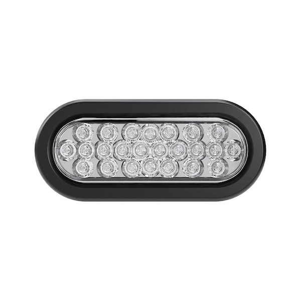 6" Oval - 24 LED White Back Up Reverse Trailer Light
